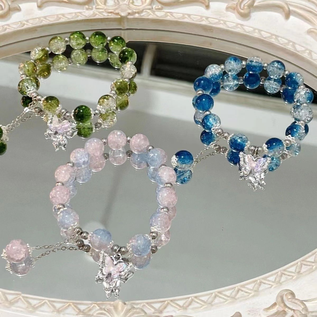 Women's Broken Beads Design Mori Style Sweet Bracelets