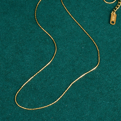 Hemp Flowers Chain Snake Bones Bamboo Titanium Necklaces