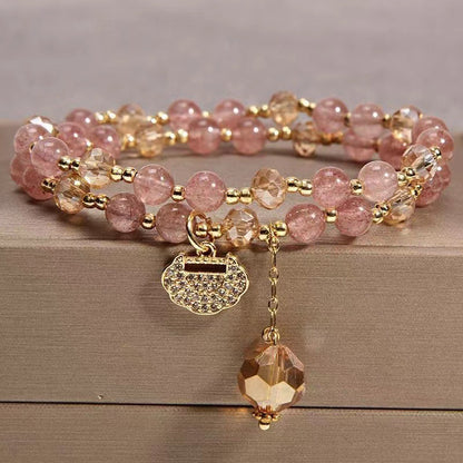 Women's Natural Crystal Korean High-grade Design Color Bracelets