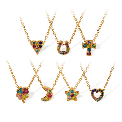 Sweet Cute Style Clover Five-pointed Star Simple Fashion Necklaces