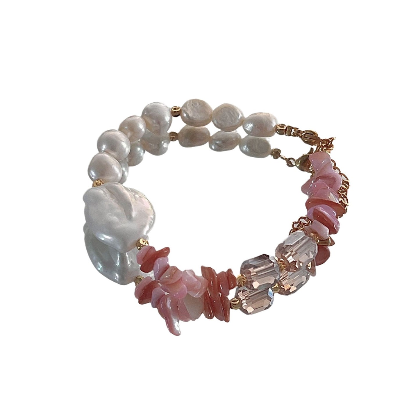 Natural Stone Shell Crystal Pearl Fashion Bracelets