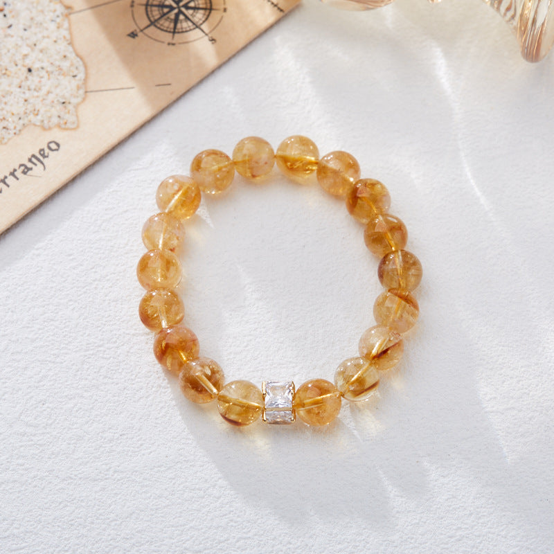 Citrine Yellow Asse Energy Crystal Good Bracelets