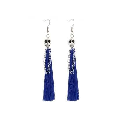 Accessories Punk Skull Tassel Fashion Retro Earrings