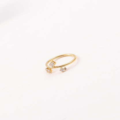 Thin Diamond In The Debris Titanium Steel Rings