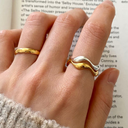 Style Sterling Sier Simple Temperamental Natural Rings