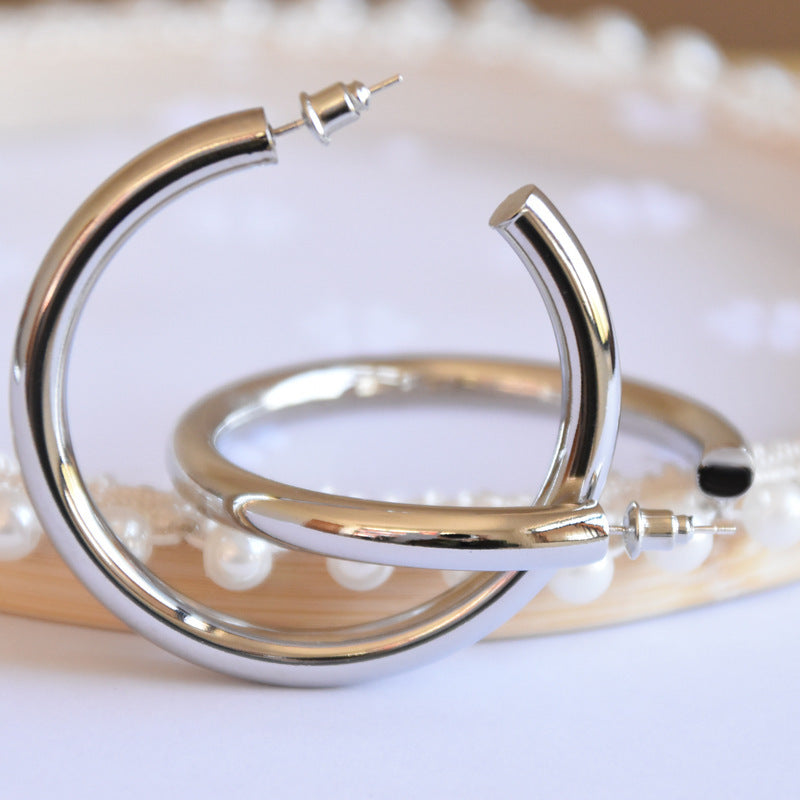 Needle Real Gold Plating Hollow Brass Rings