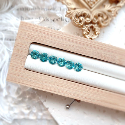 Coating Colorful Crystals Female Screw Tightening Earrings