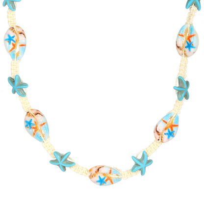 Bohemian Turtle Starfish Tophus Style Retro Necklaces