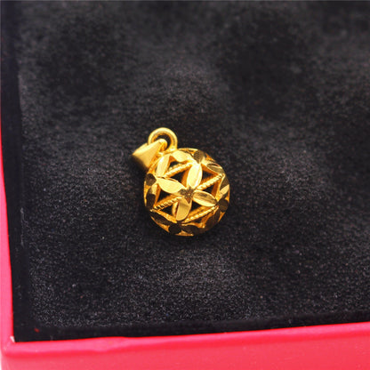 Gold Love Long Water Drop Clavicle Pendants
