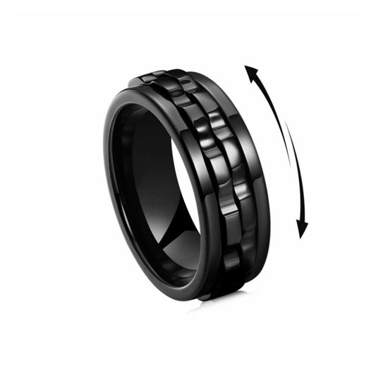 Titanium Steel Rotatable Fashion Hand Accessories Rings