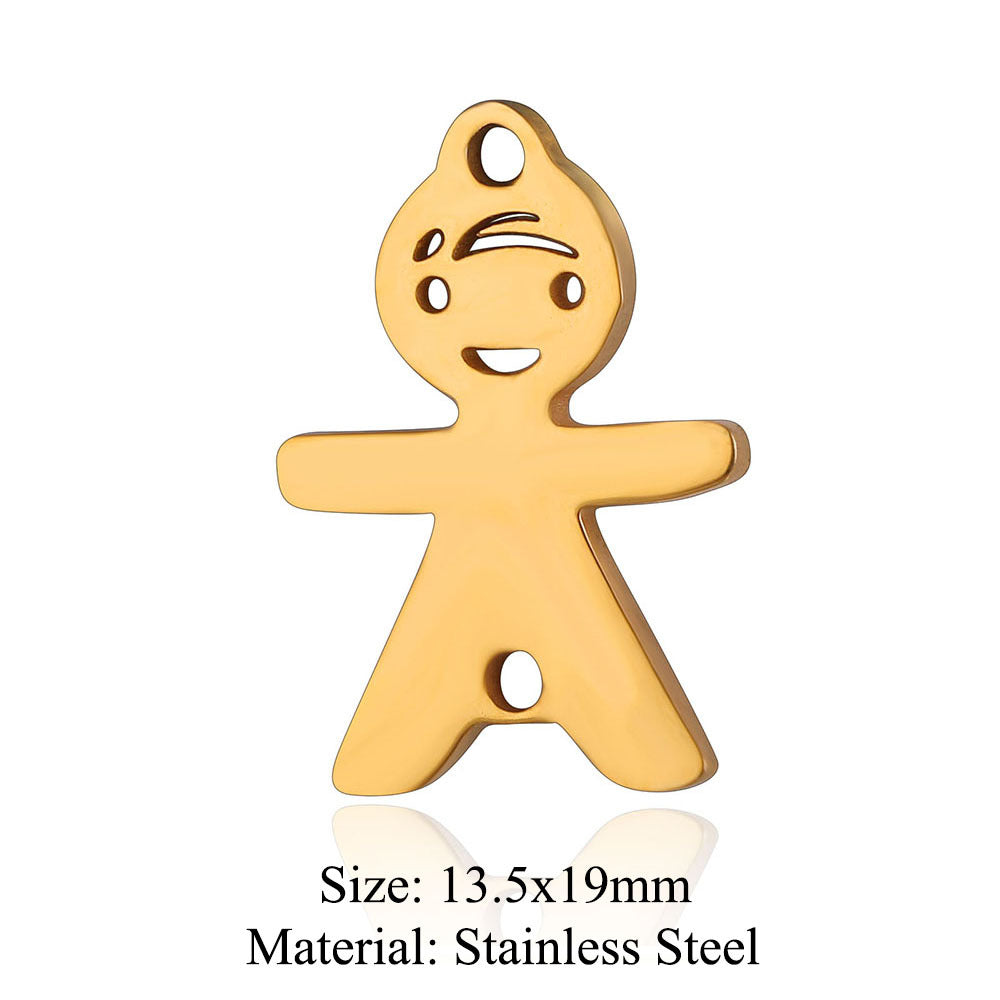 Boy Jewelry Titanium Steel Family Ornament Pendants