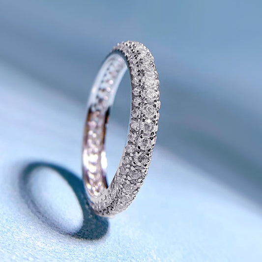 Jewelry Sier Fashion Simple Series Zircon Rings
