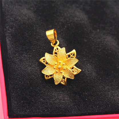 Gold Love Long Water Drop Clavicle Pendants