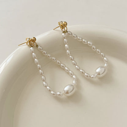 Women's High-grade Pearl For French Entry Lux Niche Earrings