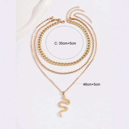 Women's Ornament Retro Trend Snake Element Accessories Necklaces