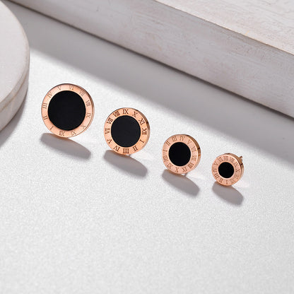 Women's Rose Gold Titanium Steel High-grade French Fashion Simple Necklaces