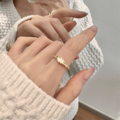 Glazed Butterfly Female Western Style Design High Sense Unique Rings