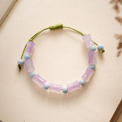 Ceramic Ornament Fashion Flower Glaze Beads Casual Bracelets