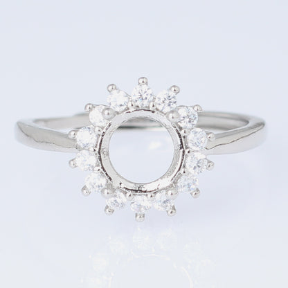 Frame Open Mouth Autumn Copper Alloy Electroplating Sier Rings