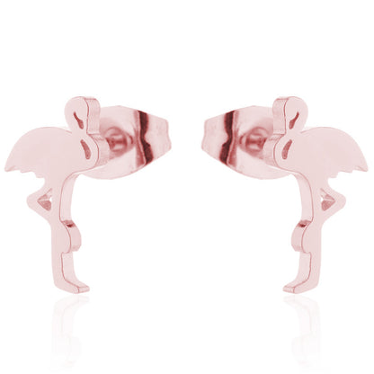 Aloofness Style Stainless Steel Cute Small Animal Fashion Earrings