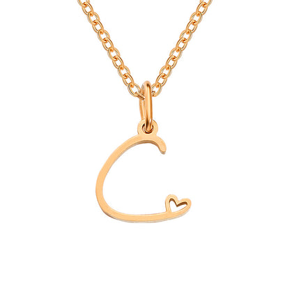 Letter Female Personalized Minority Clavicle Chain Necklaces