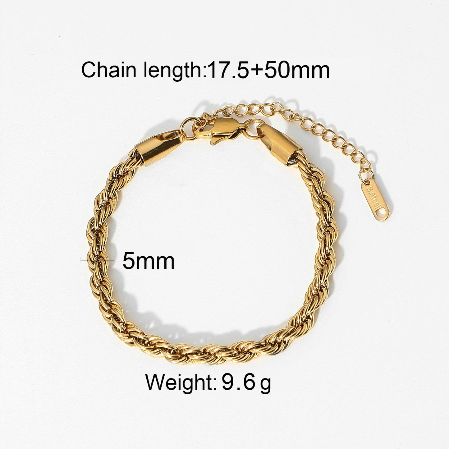 Women's Chain Like Flat Snake Twin Miami Bracelets