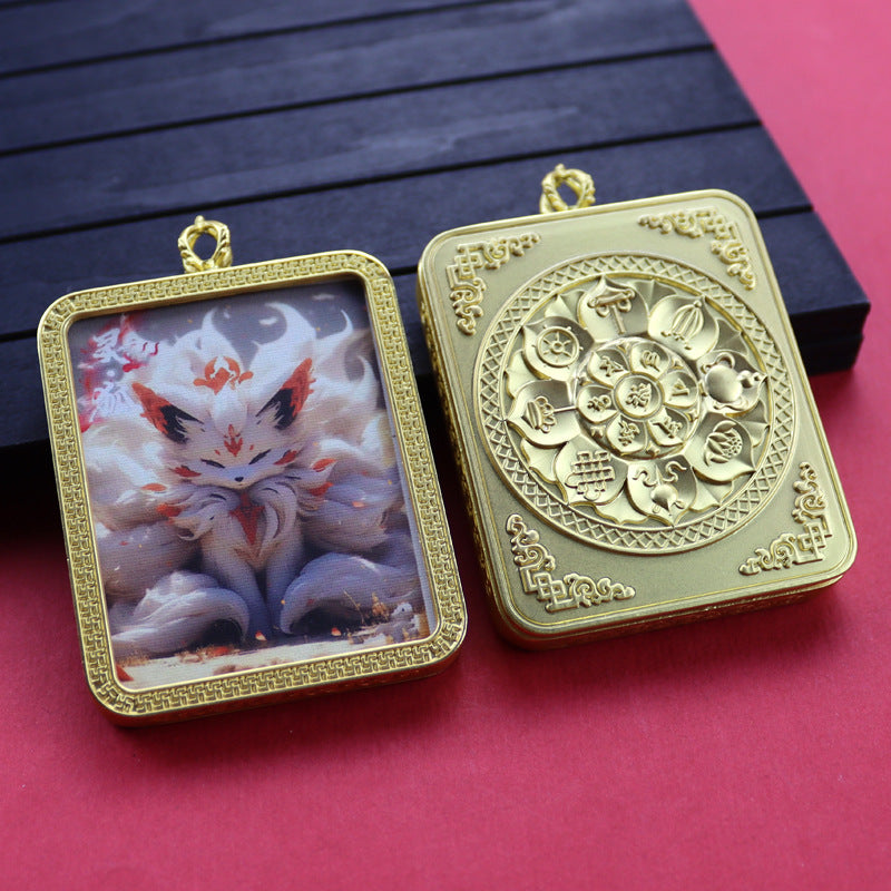 Ethnic Style Golden Fox Previous Life Pendants