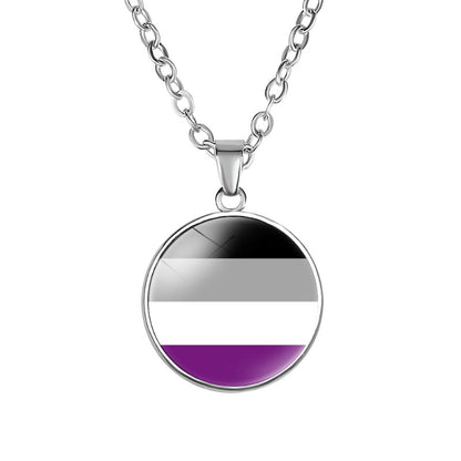 Women's Accessories Fashion Simple Rainbow Flag Pattern Necklaces