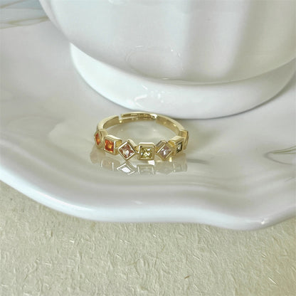 Glazed Butterfly Female Western Style Design High Sense Unique Rings
