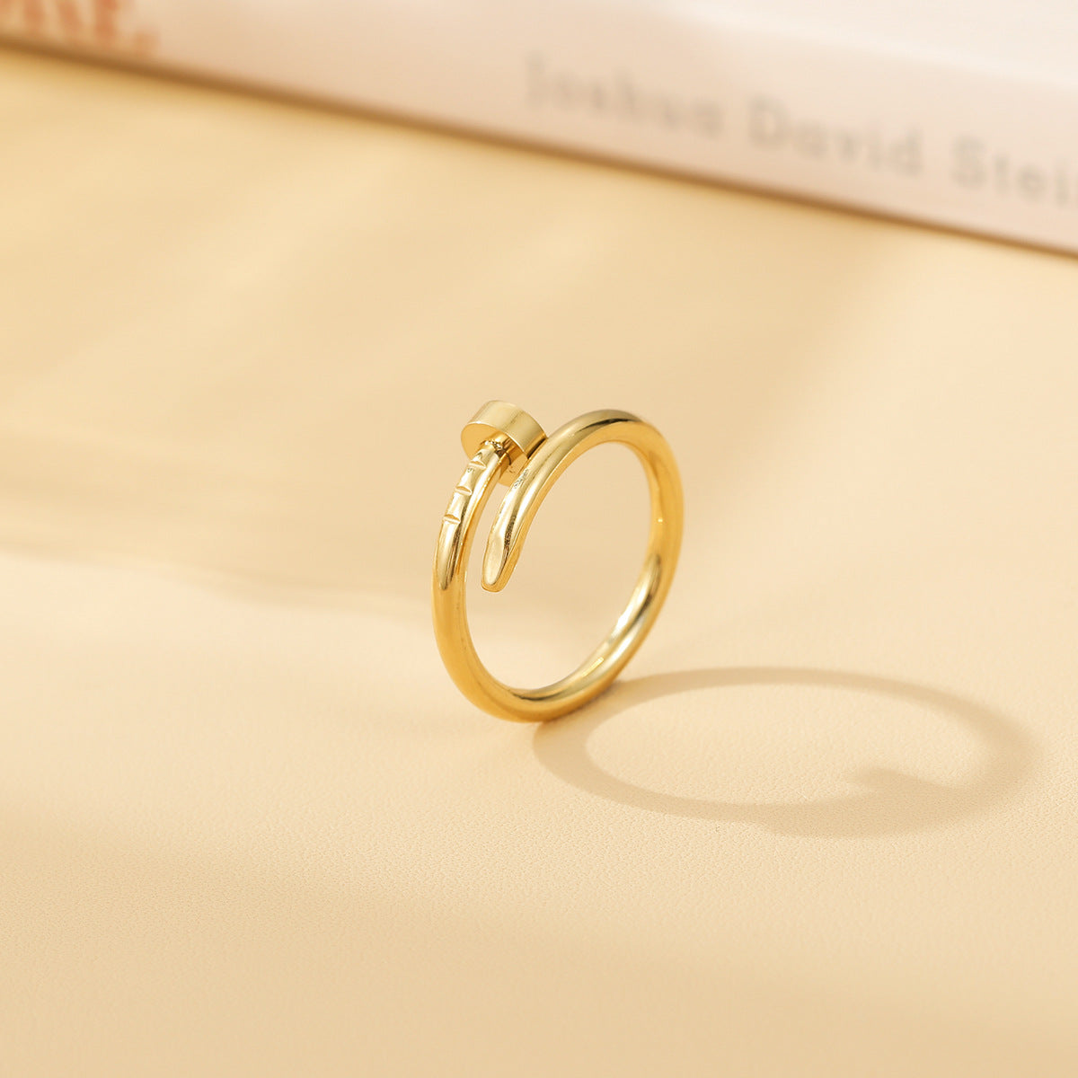 Women's & Men's Nail Simple Plain High-grade Cold Wind Rings