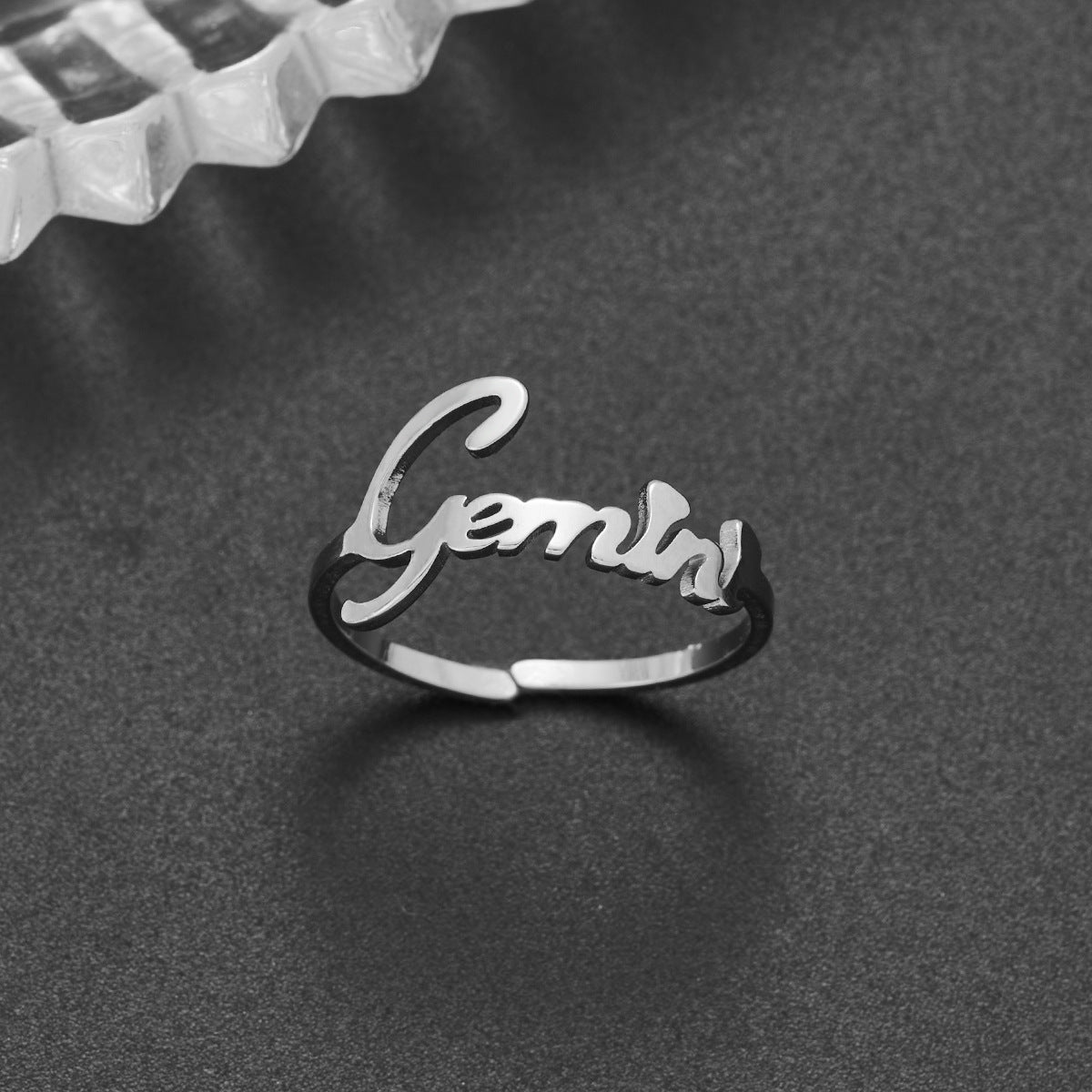 Stainless Steel Jewelry Personalized Simple Twee Rings