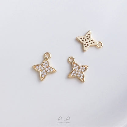 Retention Micro Inlaid Zircon Star Moon Pendants