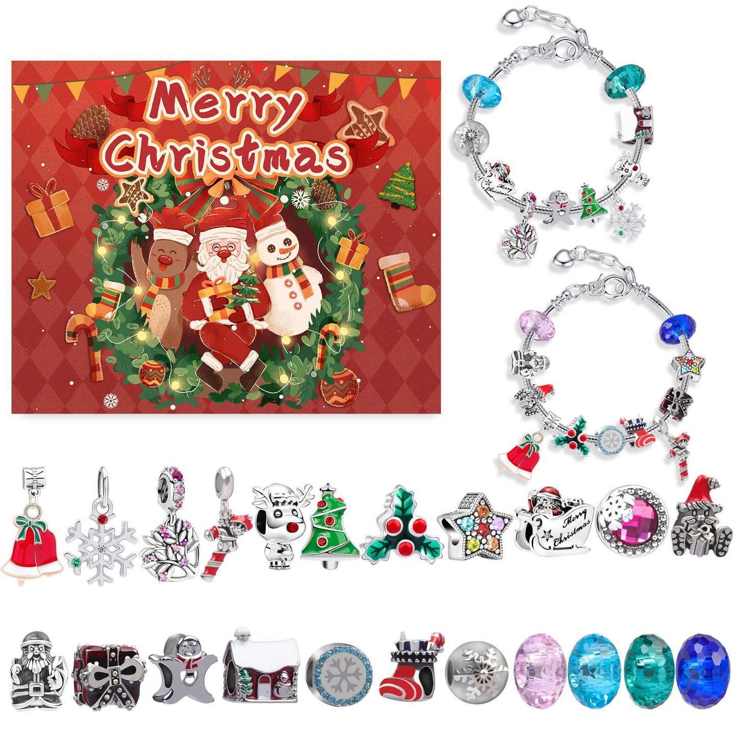 Children's Blind Box Suit Christmas Snowflake Old Bracelets