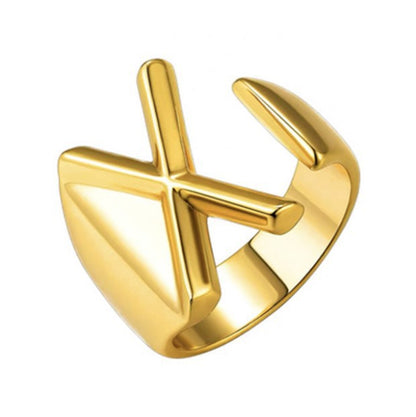 English Letters Female Opening Adjustable Fashion Rings
