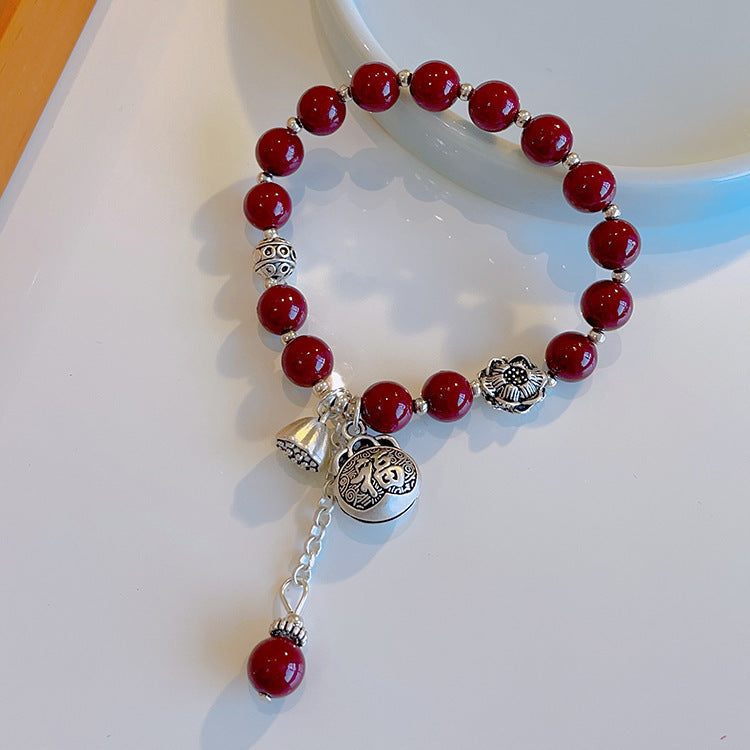 Women's Chinese Style Imitation Cinnabar Gourd Fu Bracelets