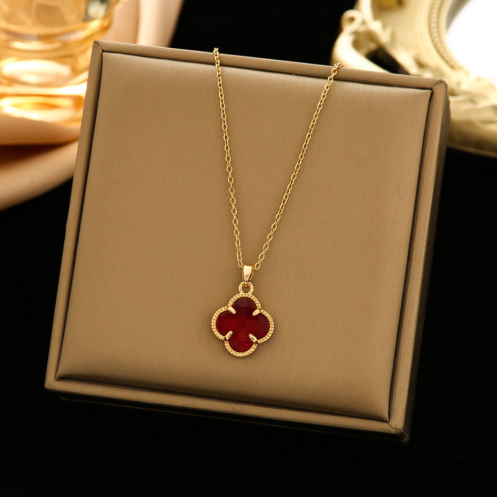 Women's Steel Ornament Design High-grade Light Luxury Necklaces