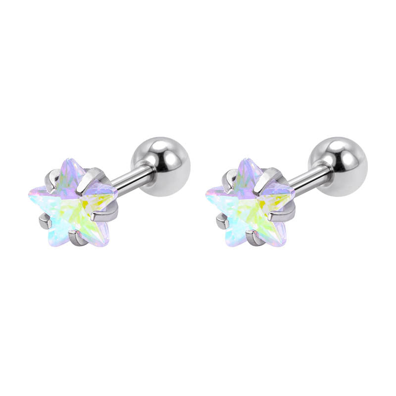 Stainless Steel Screw Female Sleeping No Need To Take Earrings