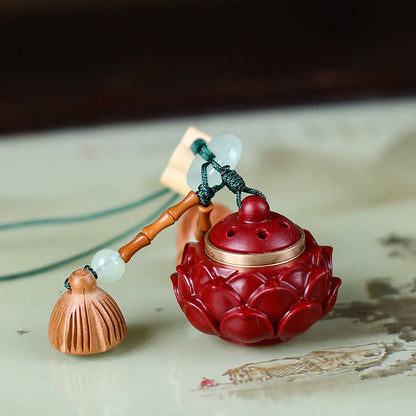 Lotus Perfume Bag Seedpod Gift Chinese Pendants