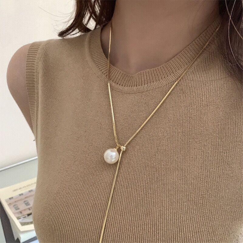 Light Luxury Minority High-grade Y-shaped Simple Necklaces