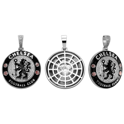 Football Club Badge Colorful Oil Fans Pendants