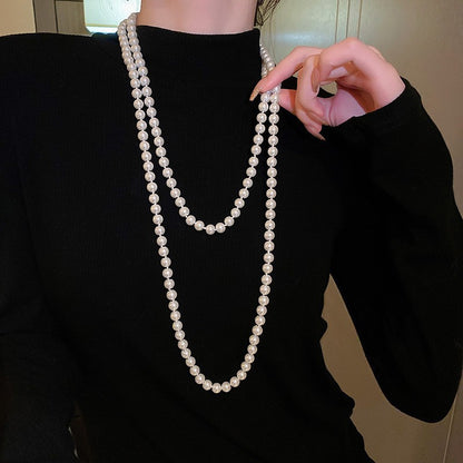 Pearl Tassel Fashion Sweater Chain Temperamental Necklaces