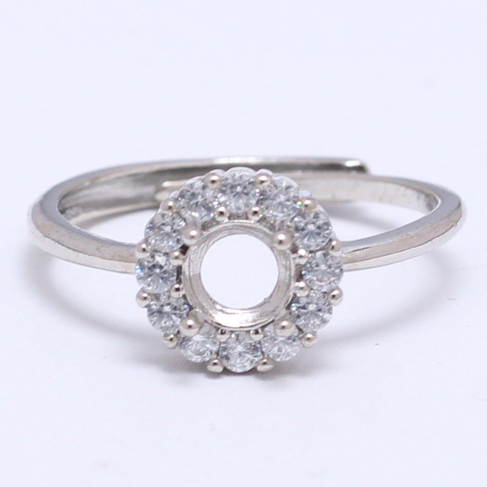 Frame Open Mouth Autumn Copper Alloy Electroplating Sier Rings