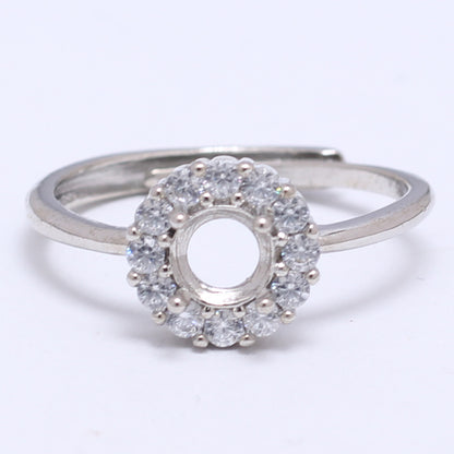 Frame Open Mouth Autumn Copper Alloy Electroplating Sier Rings