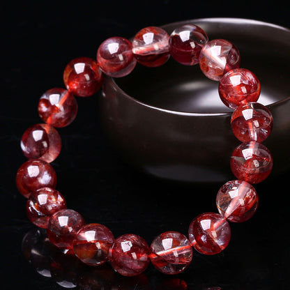 Jewelry Natural Cow Red Glue Flower Crystal Anomaly Bracelets