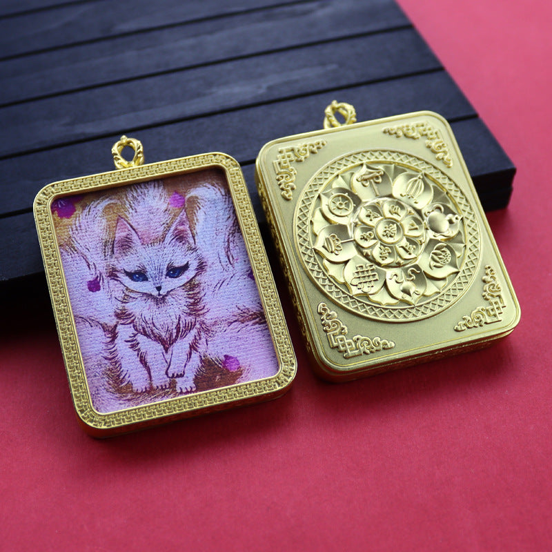 Ethnic Style Golden Fox Previous Life Pendants