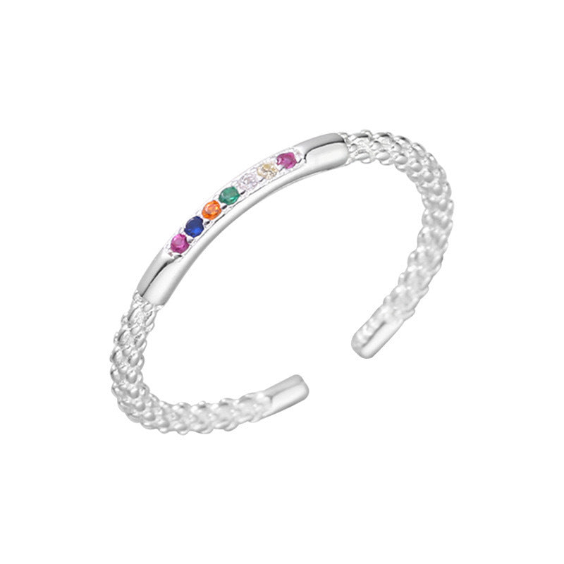 Collection Entire Sterling Sier Material Small Exquisite Rings