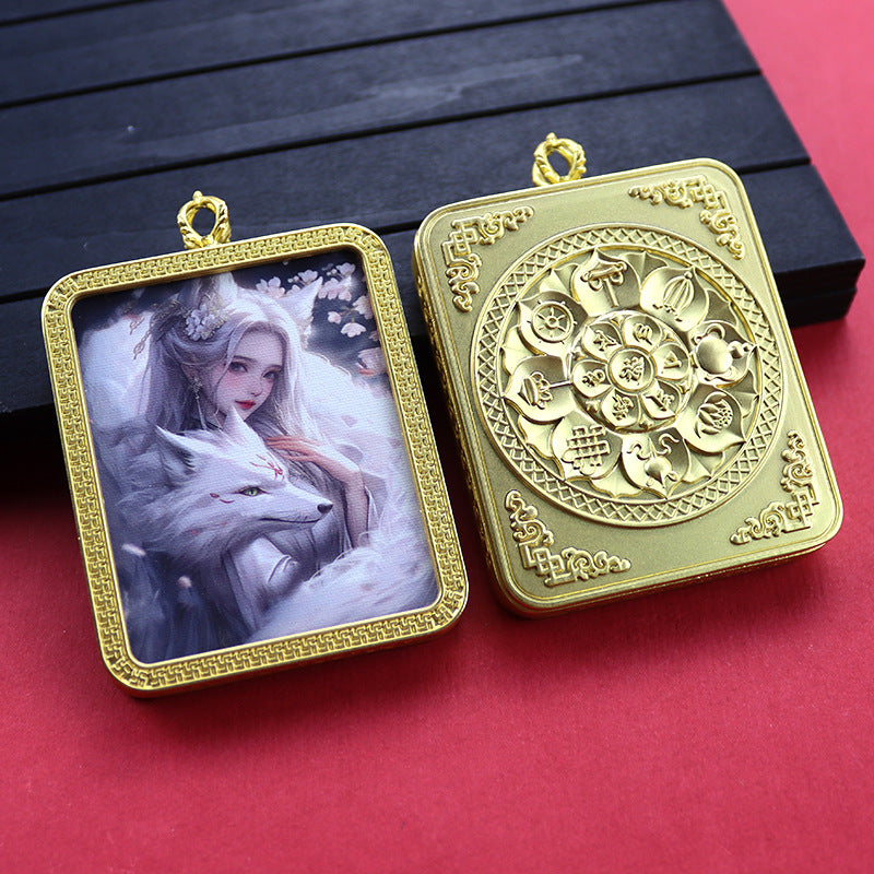 Ethnic Style Golden Fox Previous Life Pendants