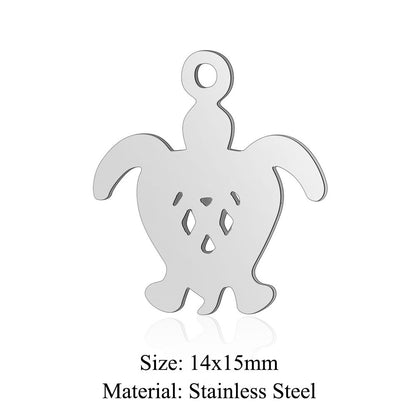 Bear Claw Titanium Steel Elephant Dog Leopard Fox Pendants