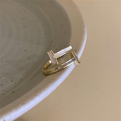 Glazed Butterfly Female Western Style Design High Sense Unique Rings