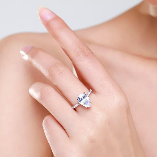 Women's Micro Setting Fashion Denier Artificial Diamond Rings